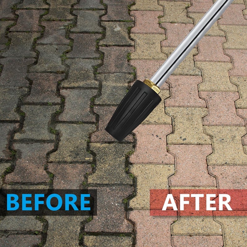 EARLEAS Turbo Pressure Washer Nozzle 4500 PSI, 1/4 Inch Quick Connect, 360° Rotating Jet, Universal Heavy Duty Power Washer Tip for Deep Cleaning & Tough Grime | 4.0 GPM, 4.0 Orifice - Image 5